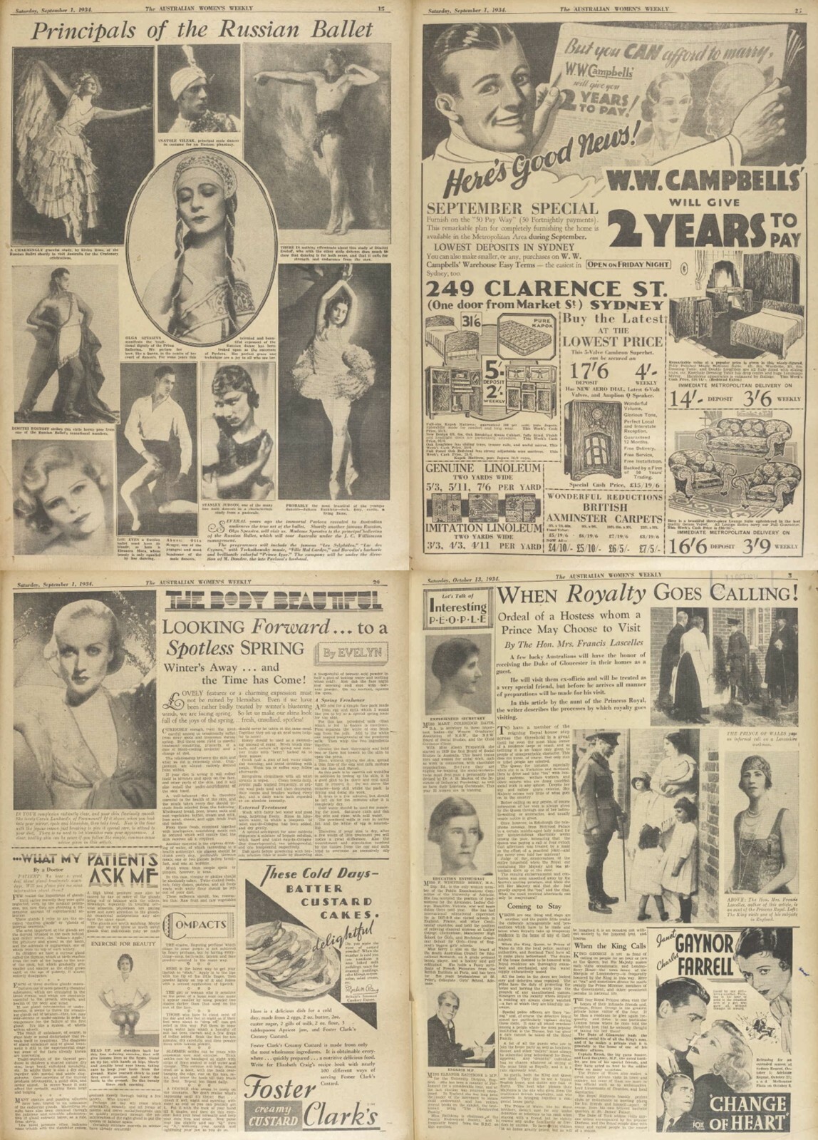 The Australian Women’s Weekly Magazine Vol.1 (1933-1935) – 130 Old Issues DVD