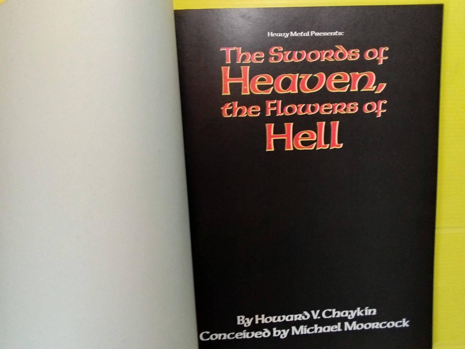 ‚The Swords of Heaven'(1979) Heavy Metal Graphic Novel.Michael Moorcock.V.Fine.