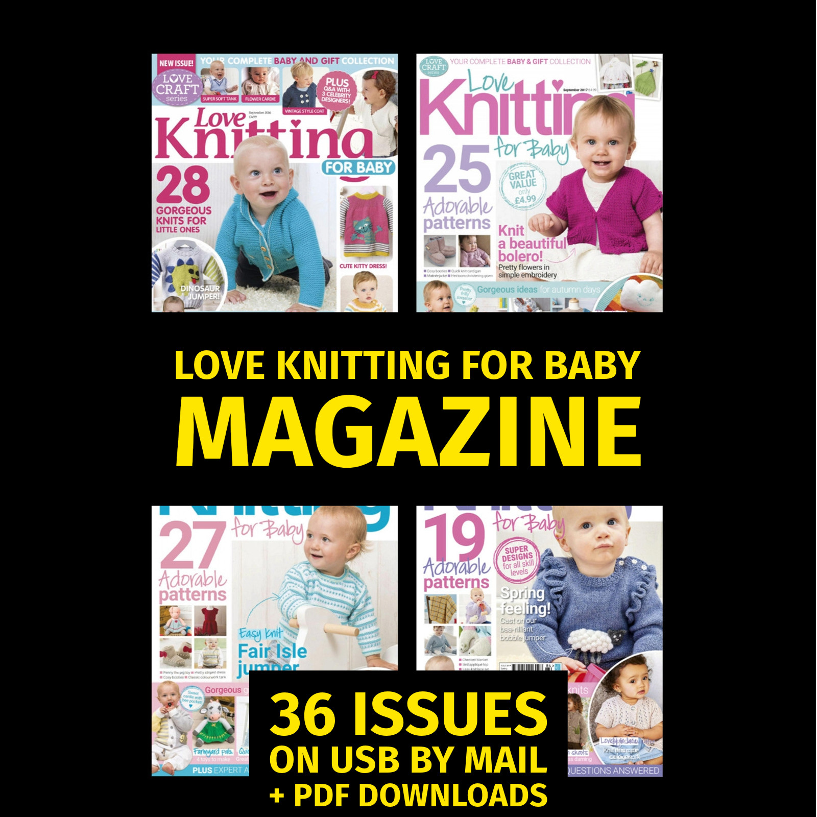 Love Knitting for Baby Magazine 36 Issues on USB + Immediate Bonus
