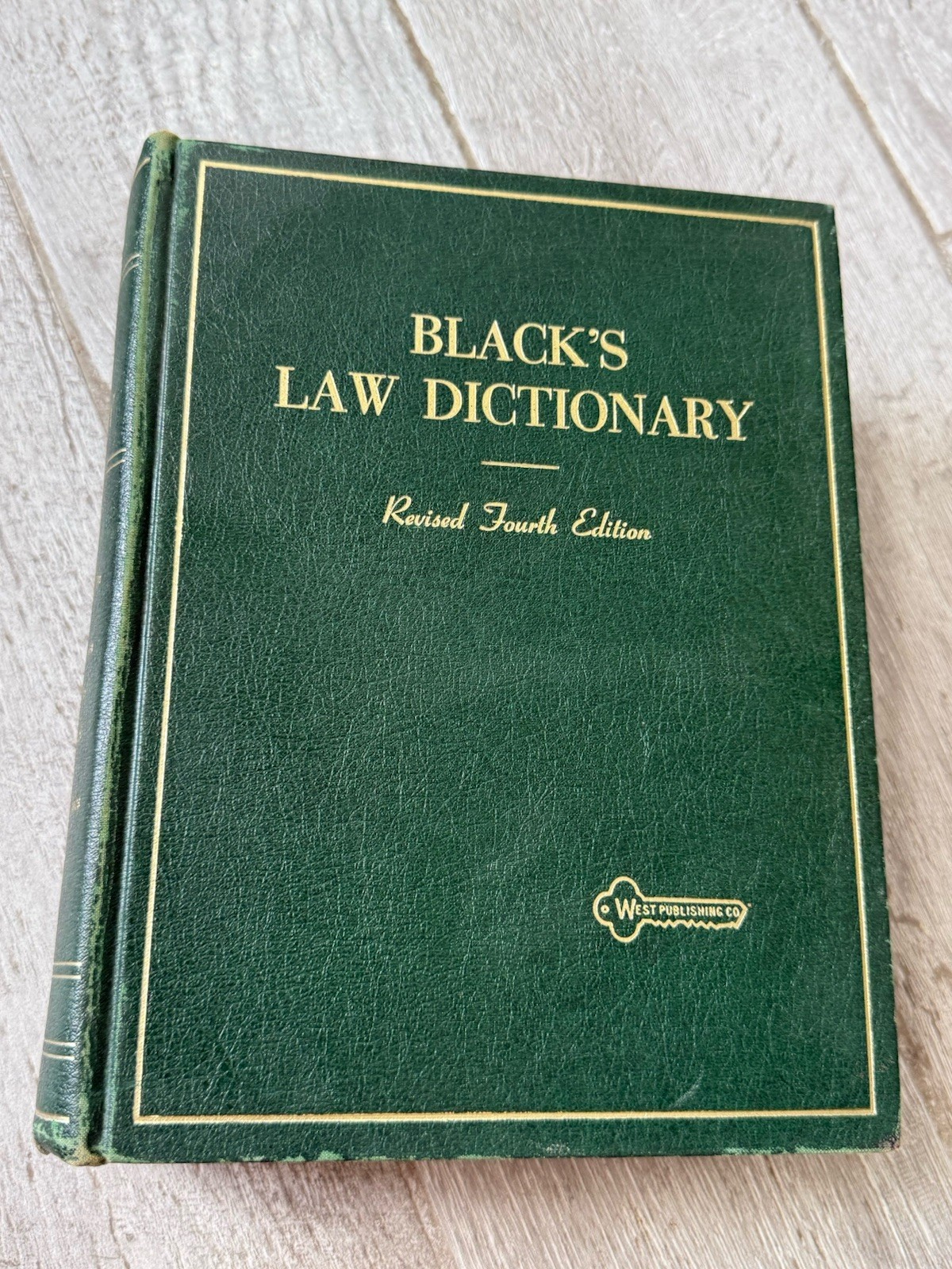 🌟 Black’s Law Dictionary Revised Fourth Edition by Henry Campbell Black 1968