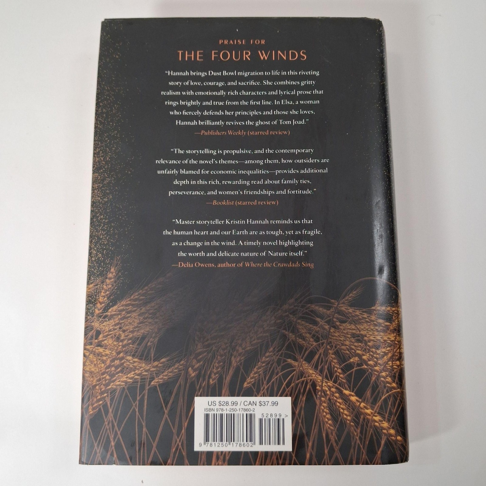 The Four Winds: A Novel By Kristin Hannah (2021, Hardcover, First Edition, DJ)