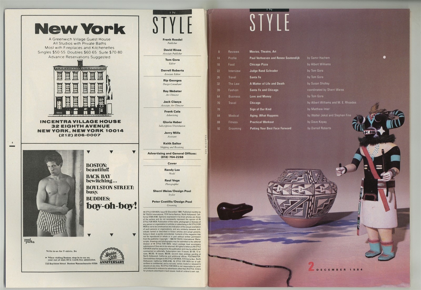In Style For Men 1984 Gay Physique Vintage Fashion & Travel Magazine 100p M39478
