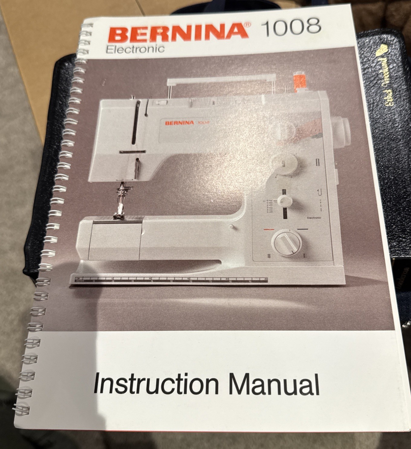 BERNINA 1008 Sewing Machine User Manual USERS Instruction Original