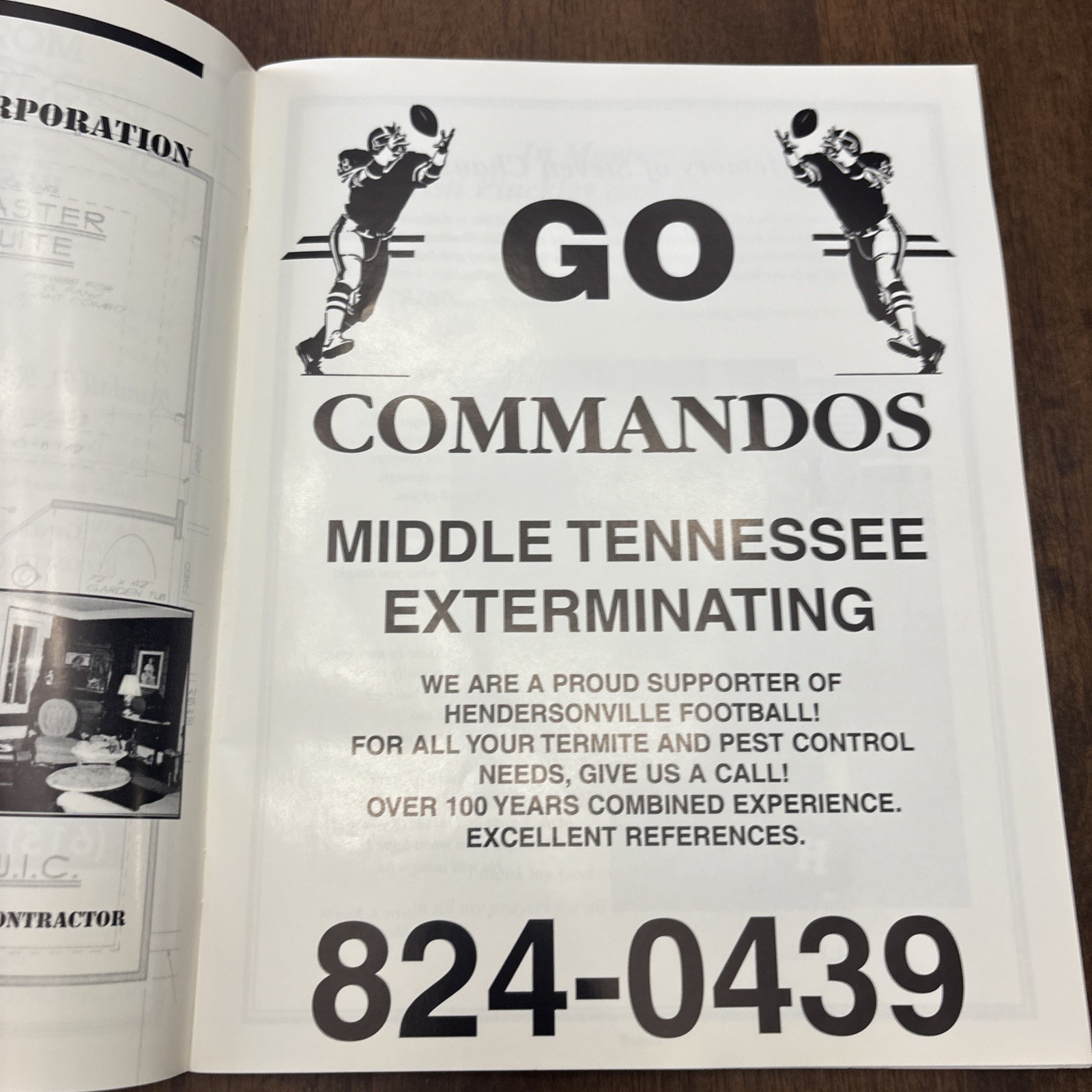 2001 Commando Football Book Hendersonville Tennessee High School TN 80 Pages