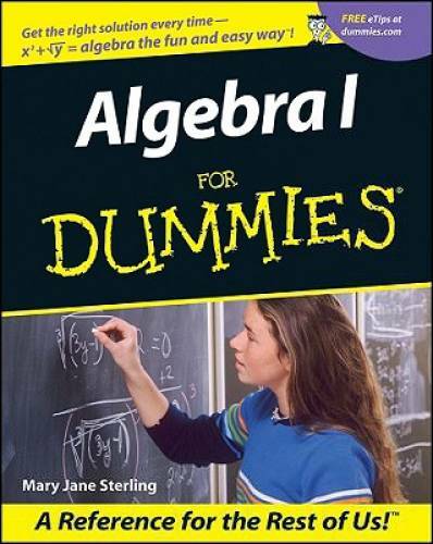 Algebra for Dummies – Paperback By Sterling, Mary Jane – VERY GOOD