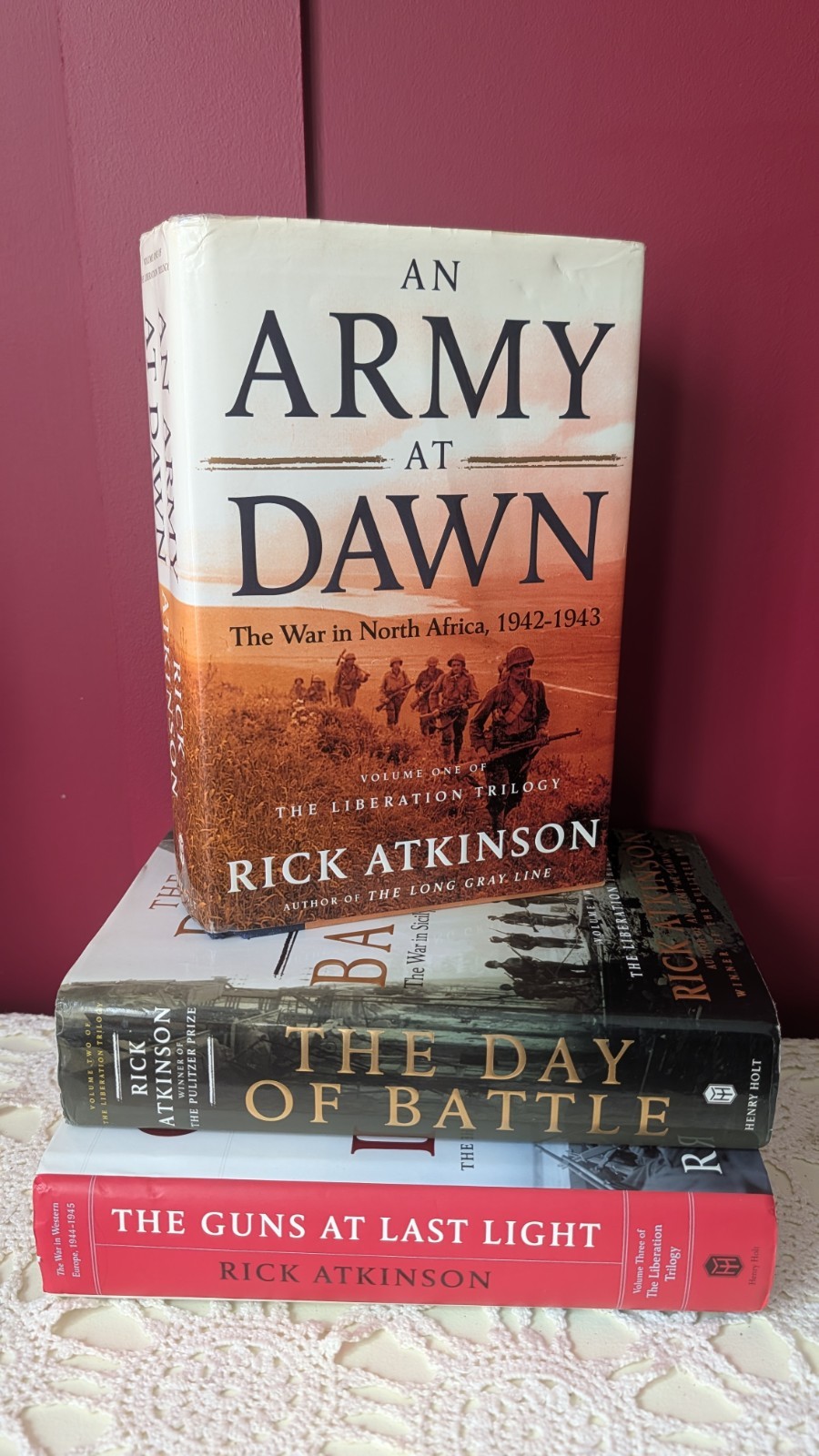 The Liberation Trilogy Set Rick Atkinson WWII Novel Hard Cover All First 1st Ed.