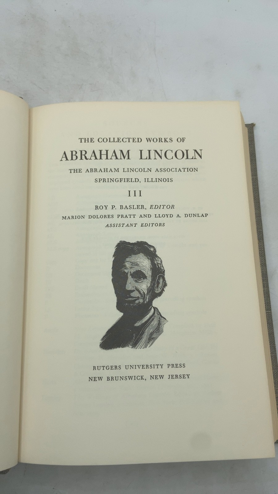The Collected Works of Abraham Lincoln III Abraham Lincoln (Roy P. Basler, Ed…