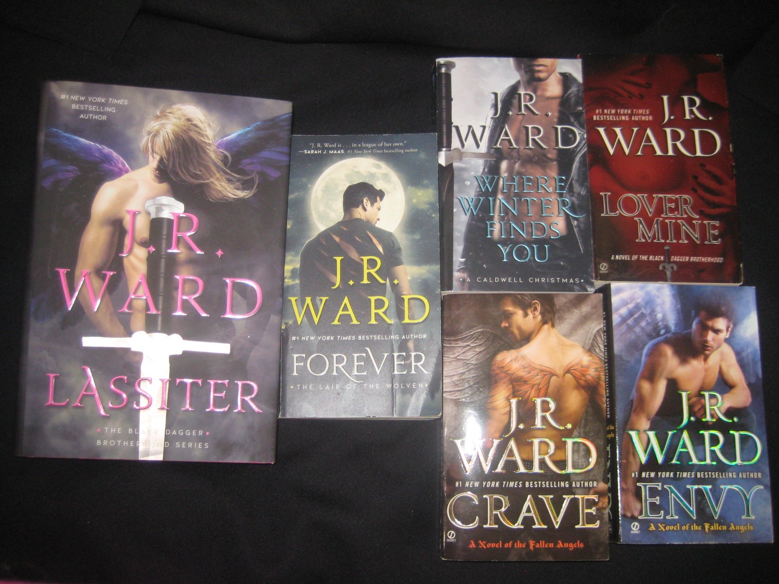 Lot of 6 J R Ward Books 1 Hardcover 5 Paperback