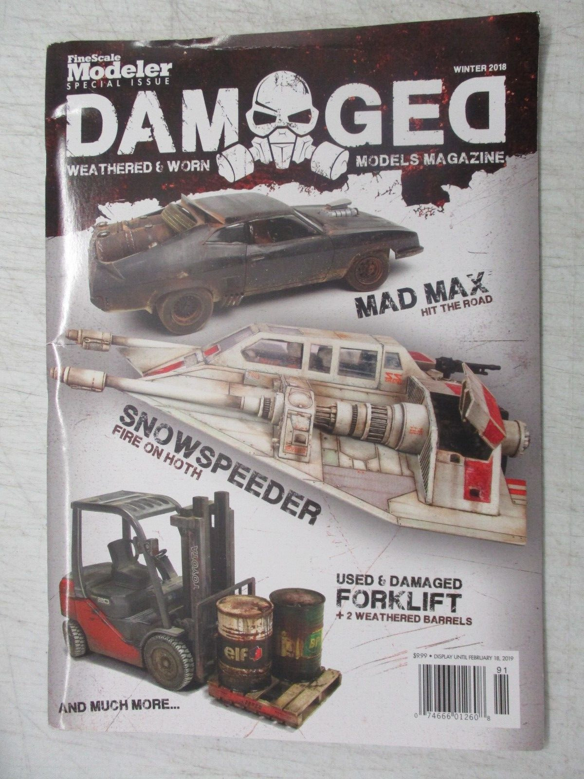 FINESCALE MODELER MAGAZINE WINTER 2018 WEATHERED WORN MODELS MAD MAK SNOWSPEEDER