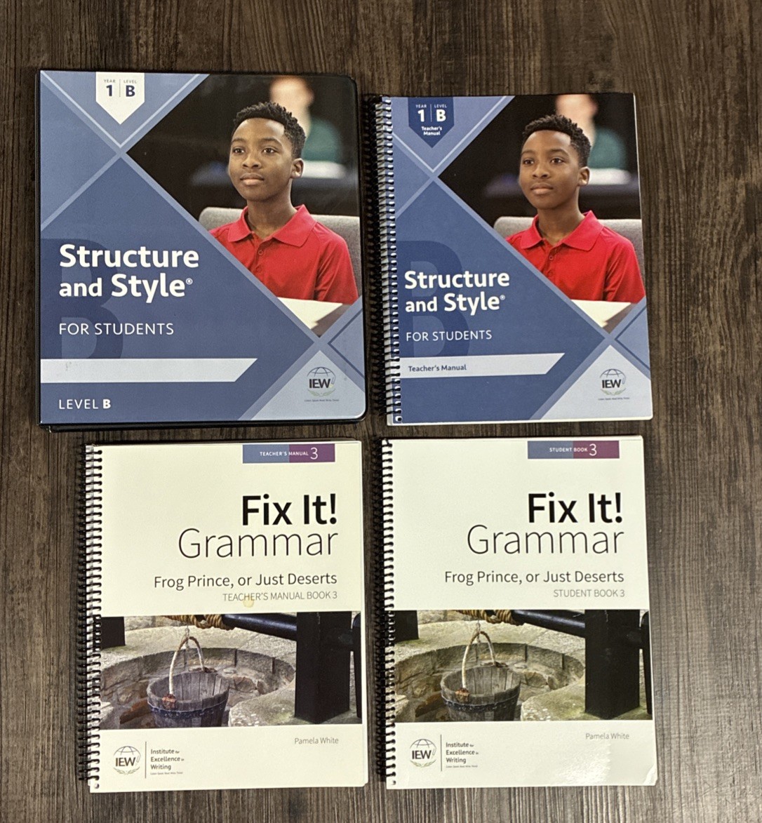 IEW Structure and Style for Students: Year 1 Level B Basic Set Teacher Student