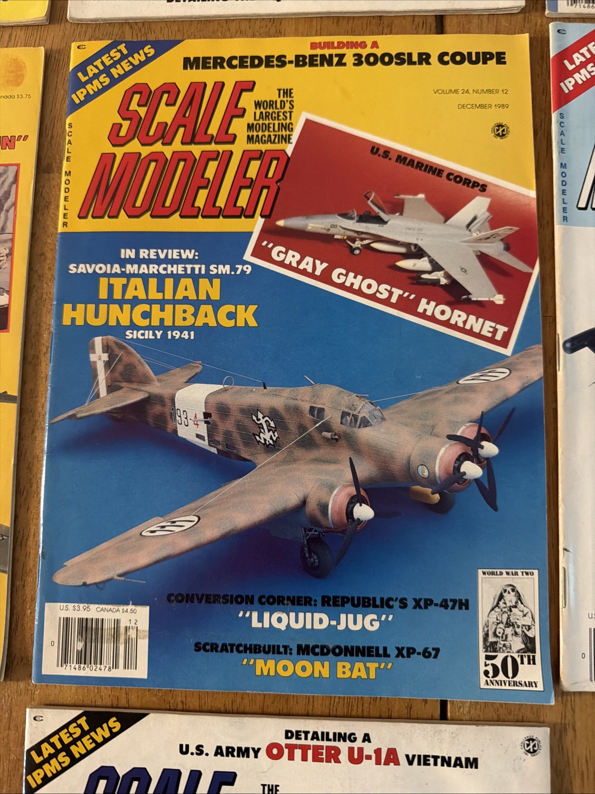Scale Modeler Magazine Lot Of 7 1986 1988 1989 1980s