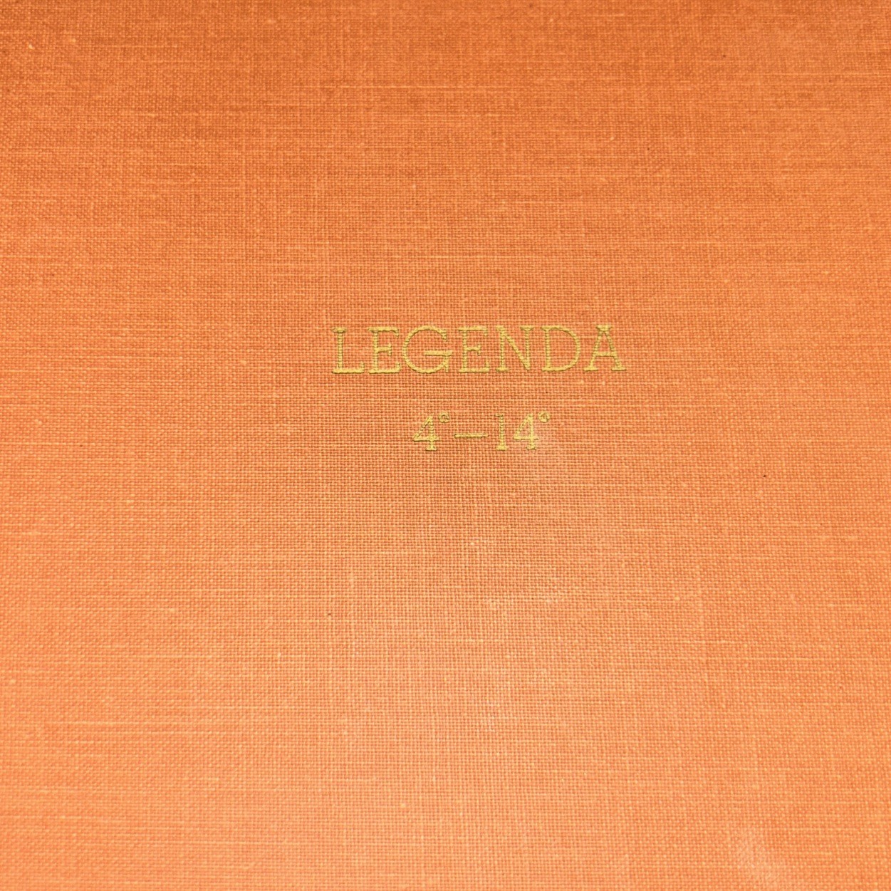 Legenda of the Lodge of Perfection Southern Jurisdiction 1956 HC MASONS VG+