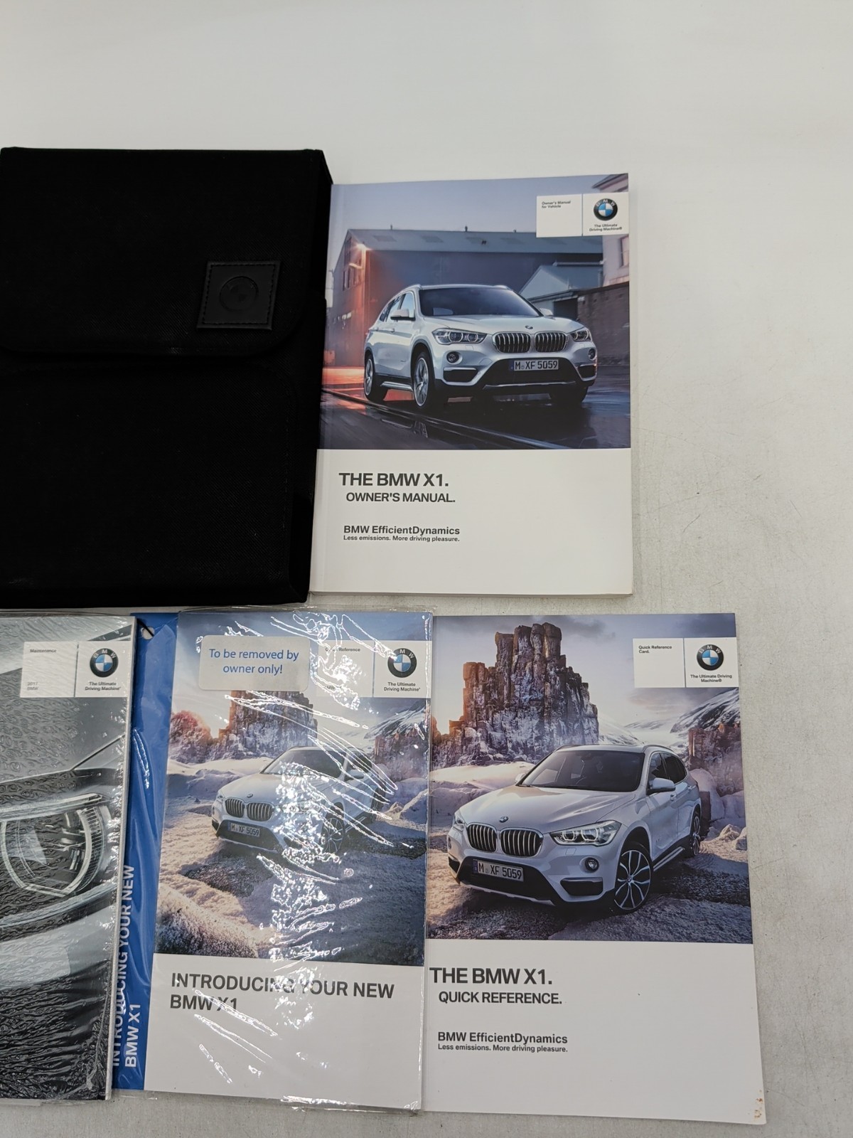 2017 BMW X1 Owners Manual With Sealed Kit Quick Reference Guide And Case