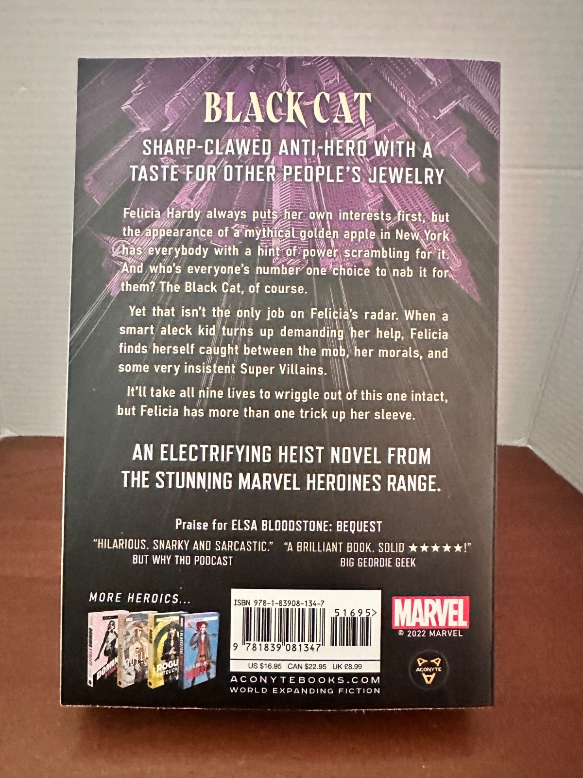 Aconyte Marvel Novel Marvel Heroines – Black Cat, Discord Like New