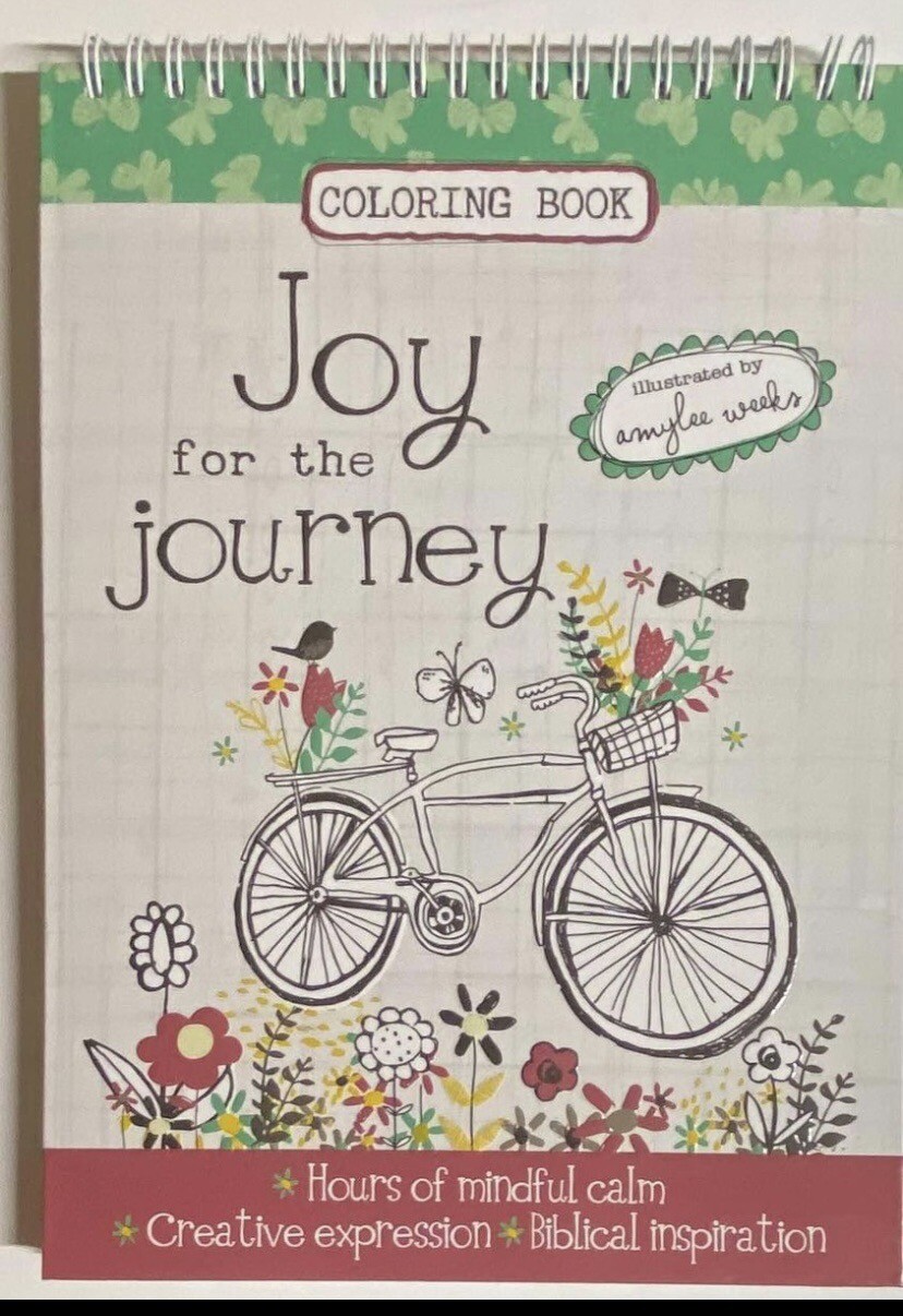 Joy for the Journey Wirebound Coloring Book – NEW Great 🎁 Idea