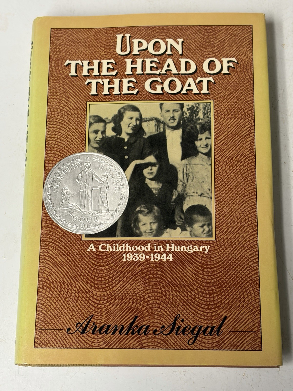 SIGNED Ukraine Holocaust Memoir UPON THE HEAD OF THE GOAT Newbery Medal DJ