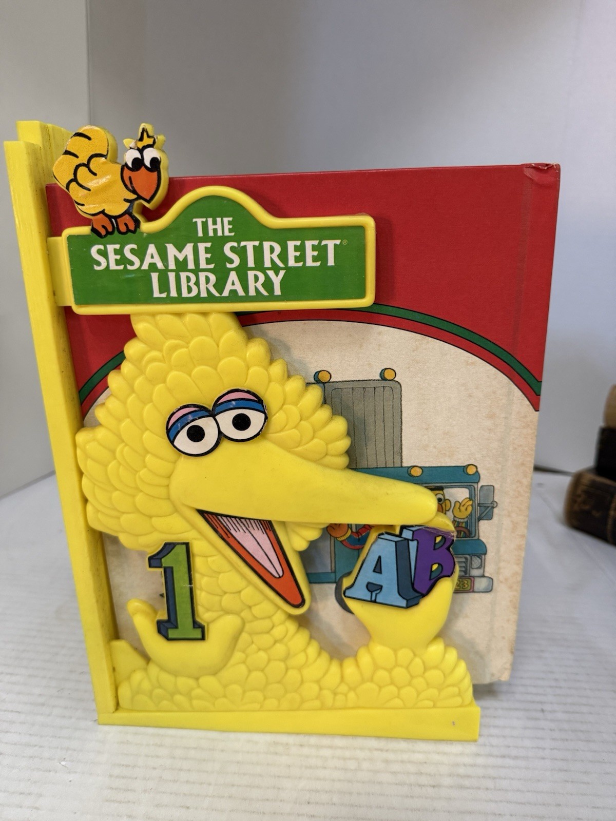 Complete Set THE SESAME STREET TREASURY LIBRARY 1-15 1989 ABCs 123s With Stand