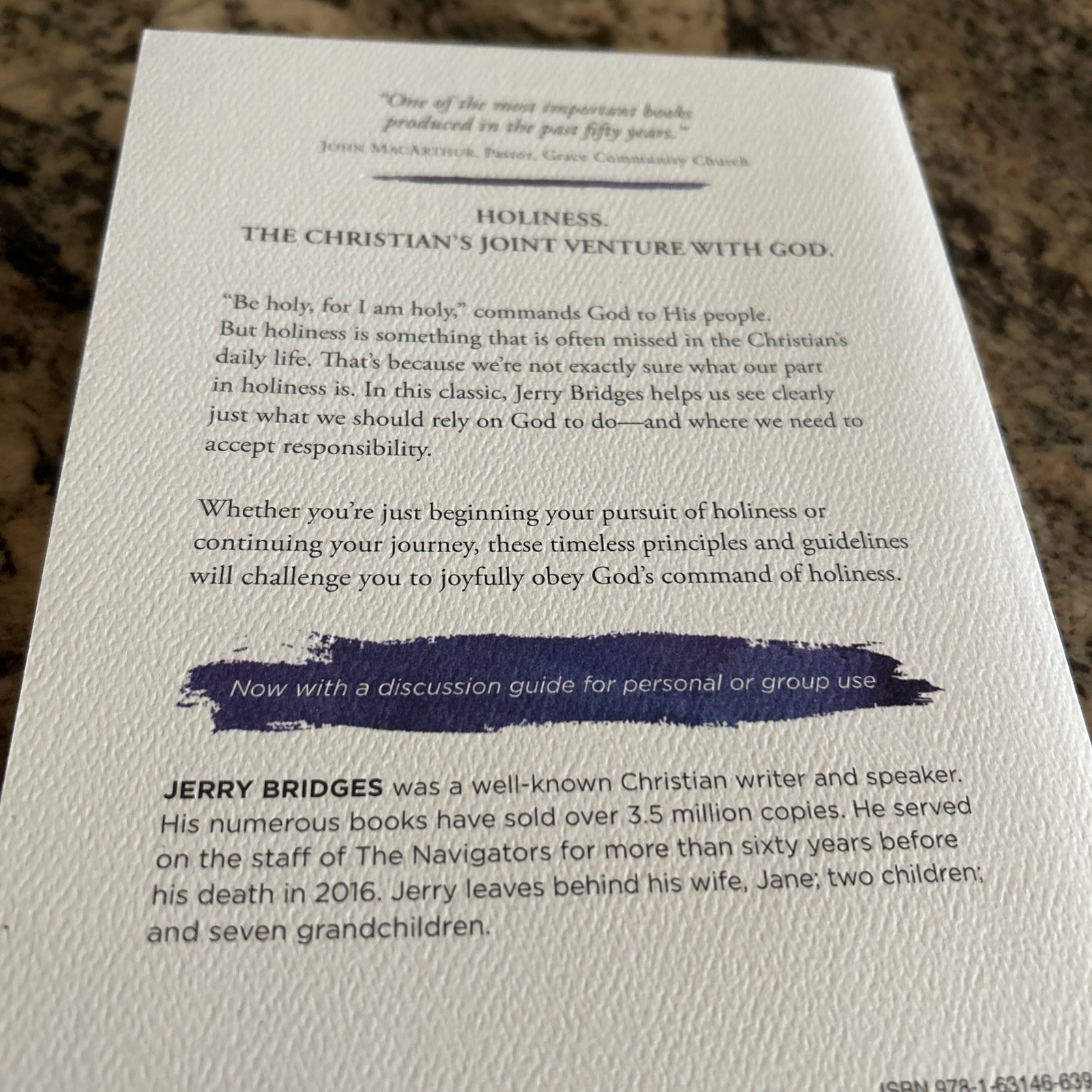 Christian Book LOT OF 4–Jerry Bridges & Paul David Tripp…LIKE NEW