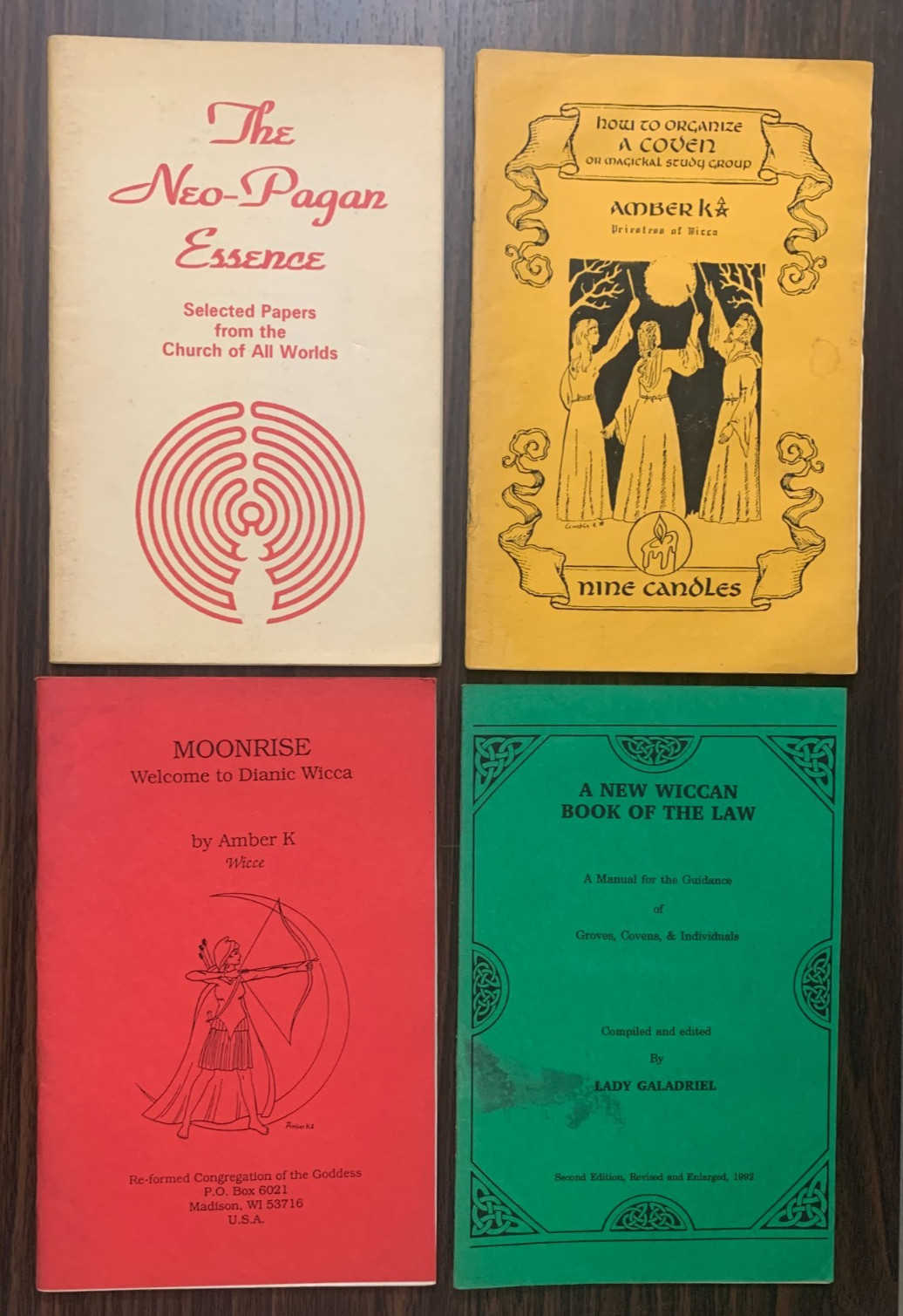 Lot Vintage How To Organize Coven Moonrise Wiccan Book Of Law Neo Pagan Essence