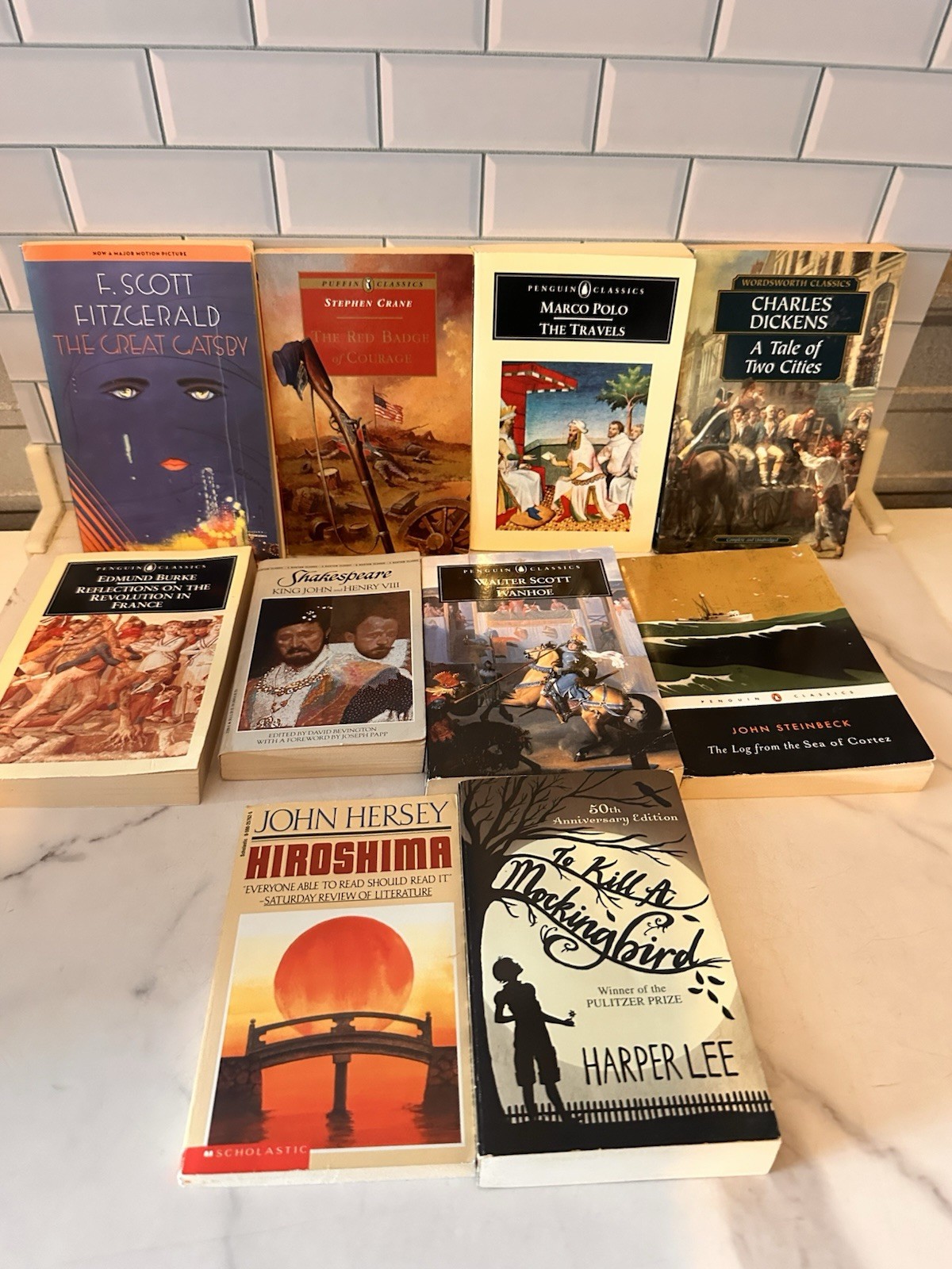 Lot Of 10 Classic Literature Vintage Paperback Book (471)