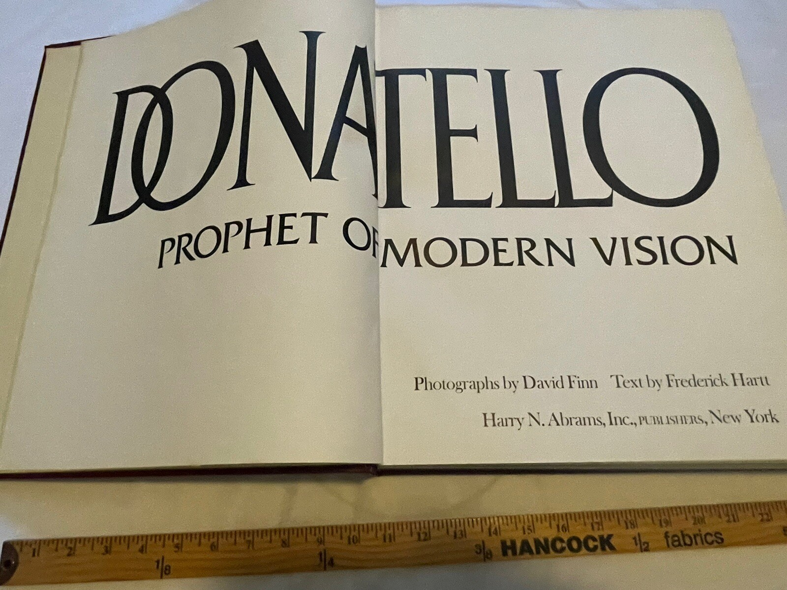 Donatello Prophet of Modern Vision Finn Hart Abrams Inc Huge Volume Hardcover