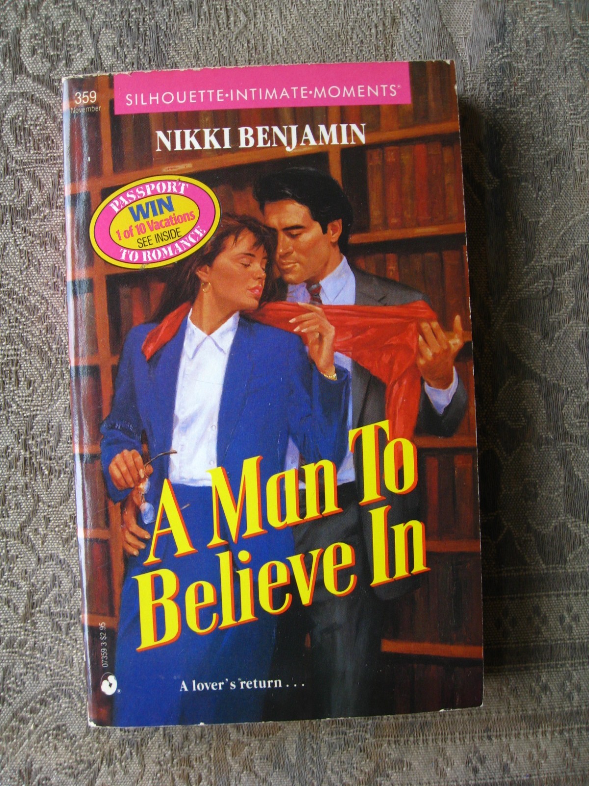 Nikki Benjamin – A Man to Believe in (Silhouette Intimate Moments #359) – PB