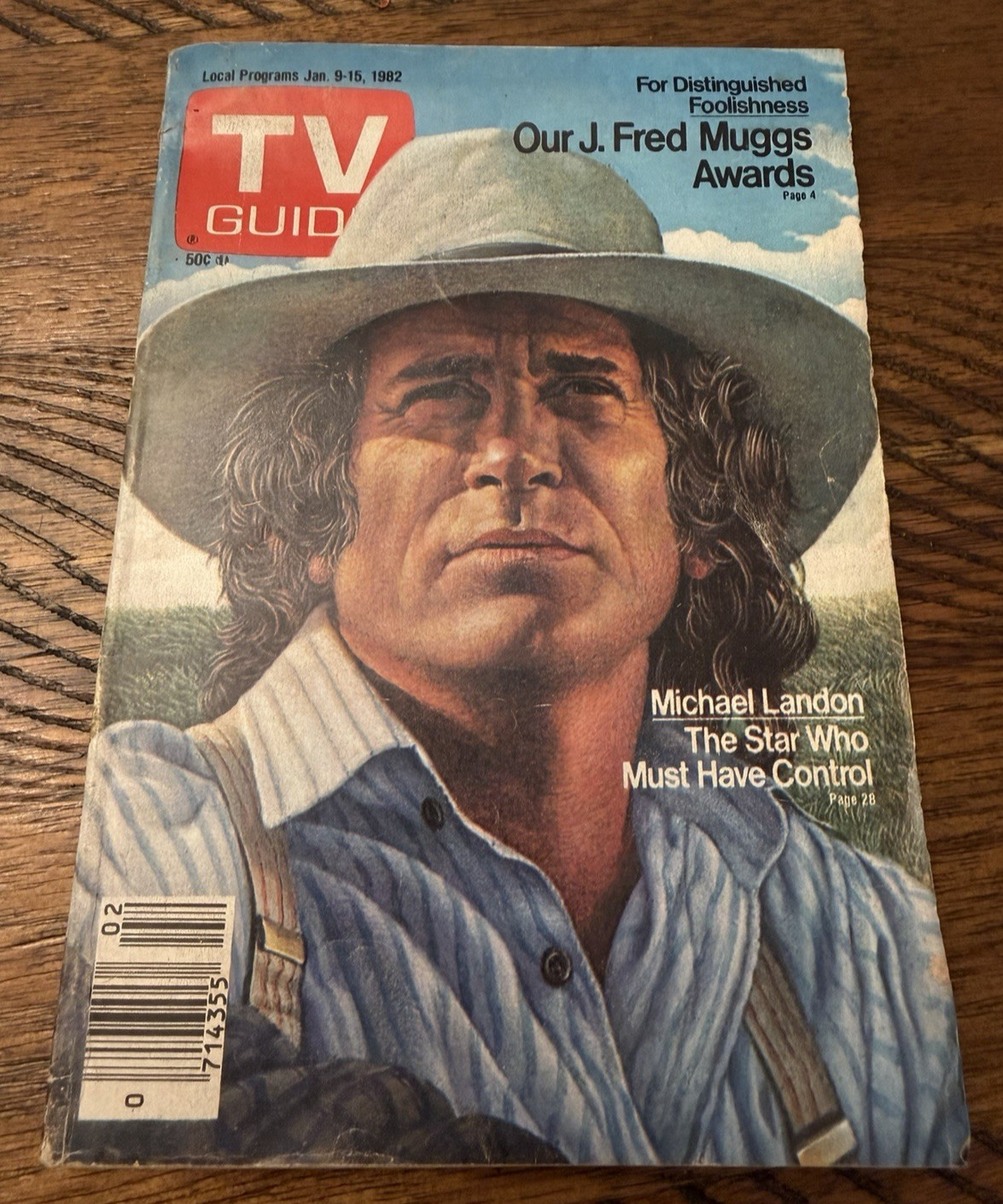 TV Guide Jan 9th -15th, 1982 – Michael Landon – San Diego Edition – No Label