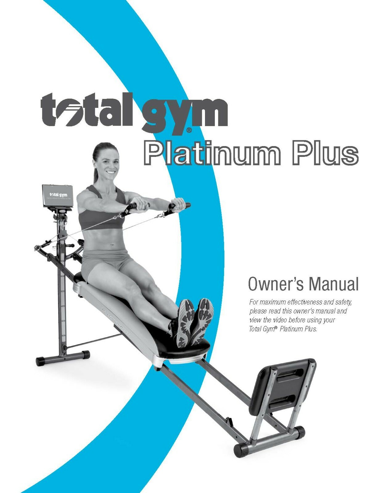 Total Gym Platinum Plus Replacement Owners Manual User Guide Instructions