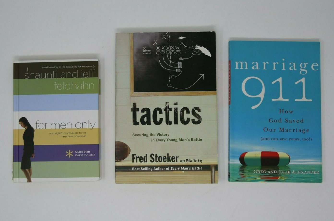 Books For Men Only S. Feldhahn Tactics F. Stoeker Marriage 911 G. Alexander