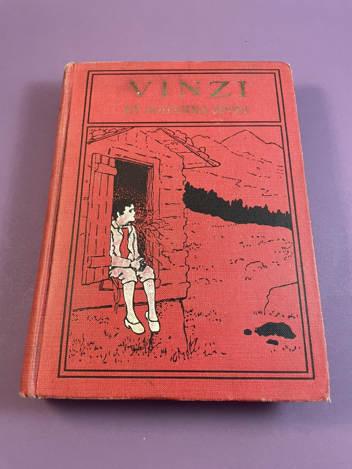 Vinzi by Johanna Spyri 1923 Lippincott Illustrated by Maria L. Kirk Hardcover HC