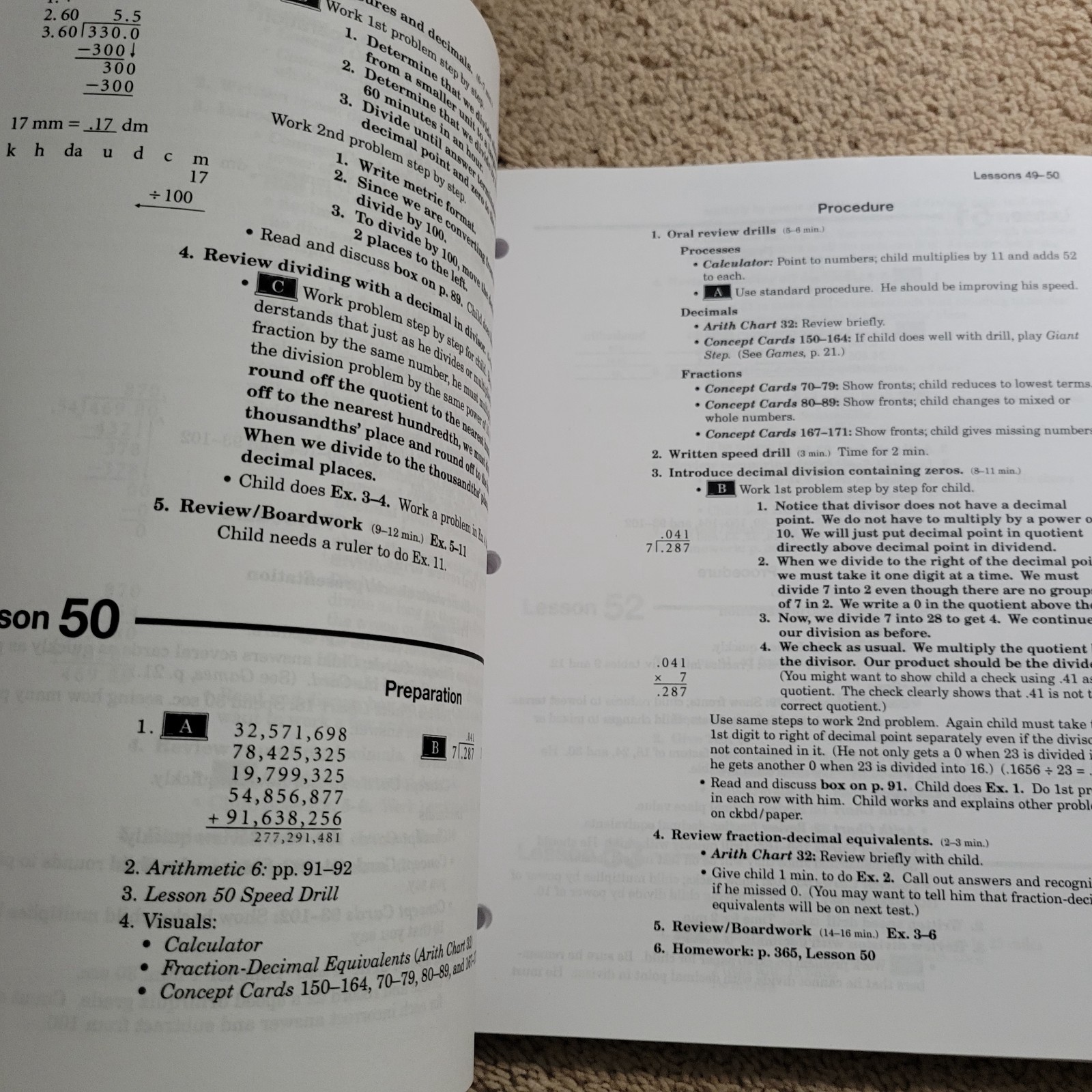 Abeka 6th Grade Math Set, 4th Edition, Teacher Keys and Student Books