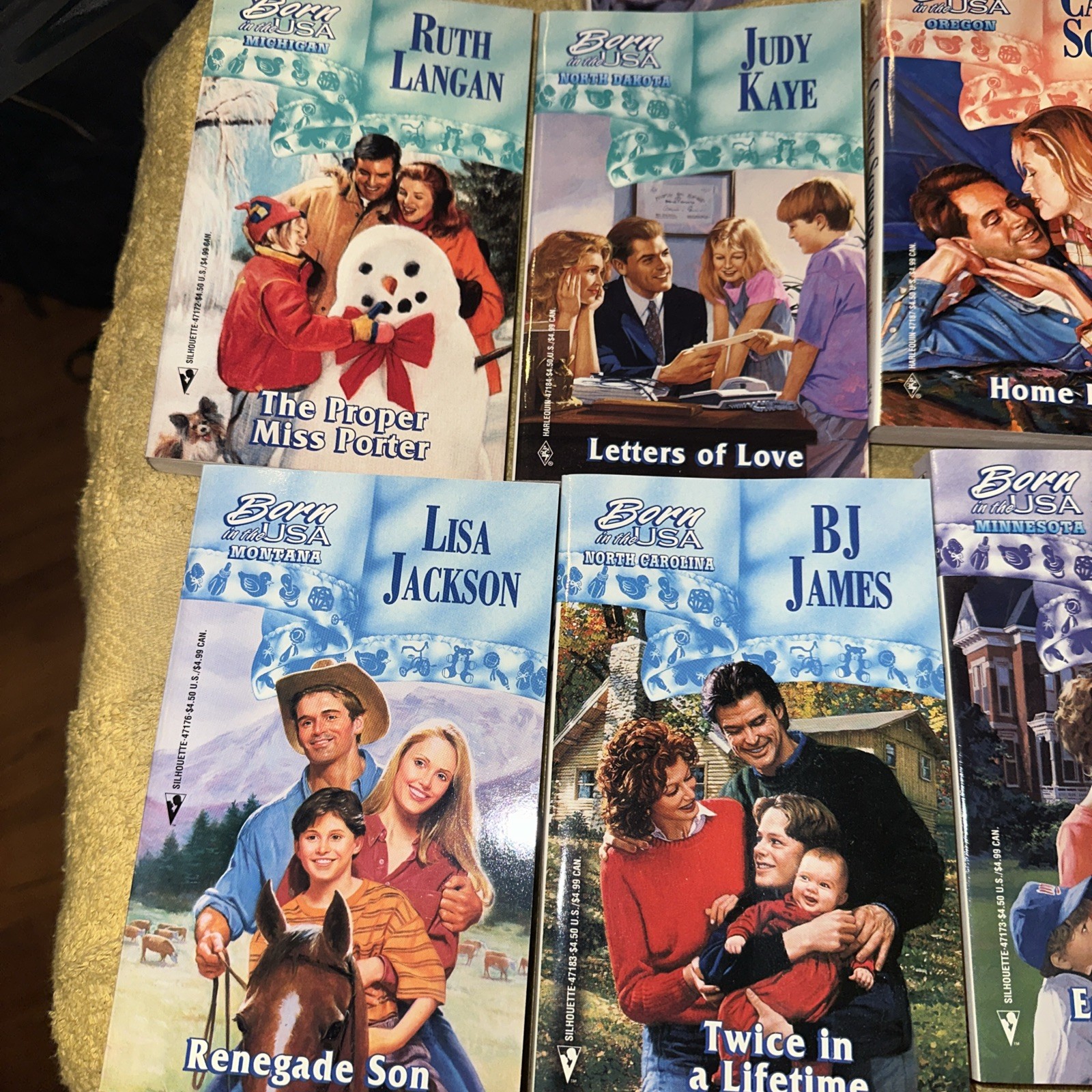 LOT 12 Silhouette Born in the USA Books All Books Set US States NEW Harlequin PB