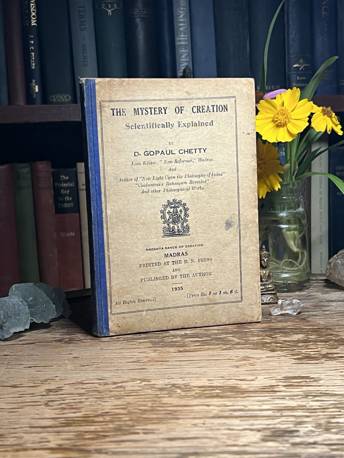 1935 1st -THE MYSTERY OF CREATION scientifically explained – D. Chetty, Shivaism