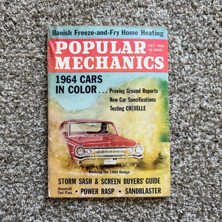 POPULAR MECHANICS MAGAZINE October 1963 OCT