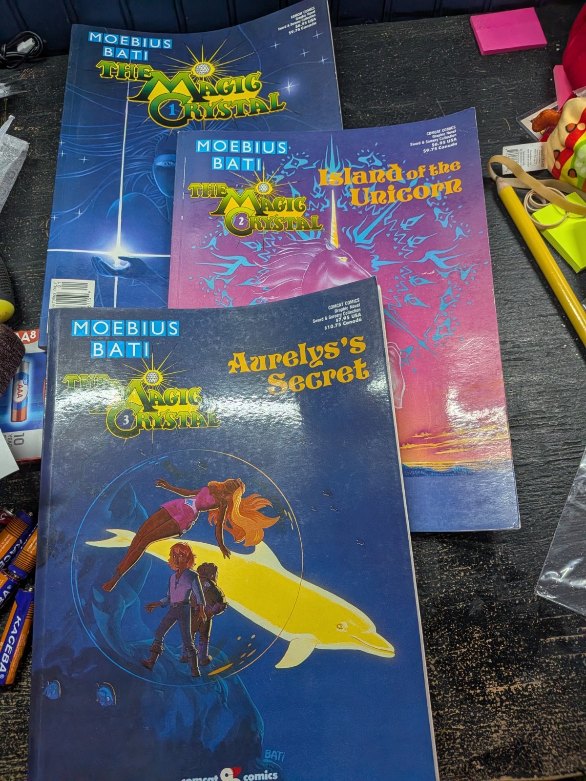 Moebius Bati The Magic Crystal #1-3 Graphic Novel 1989 Set