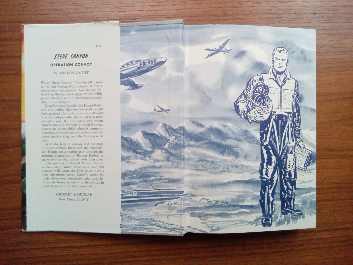 STEVE CANYON OPERATION CONVOY By MILTON CANIFF Grosset Dunlap HC 1959 1st War