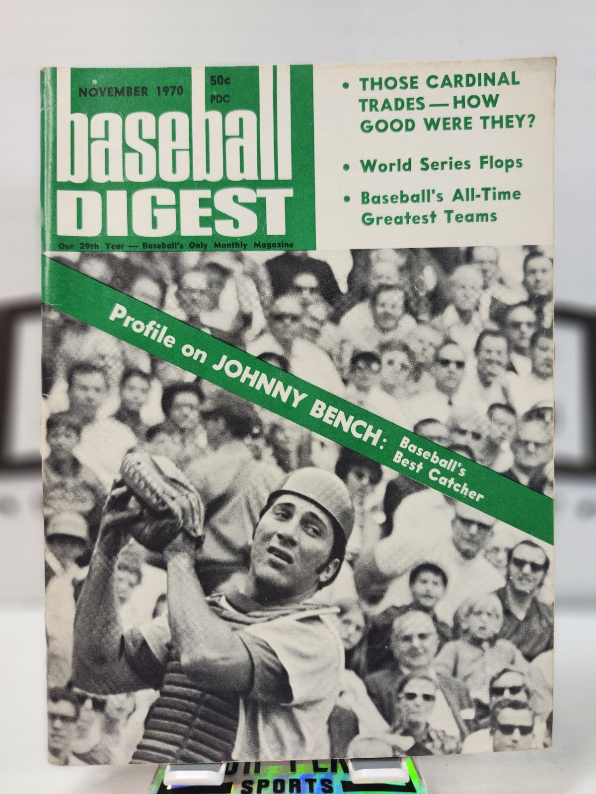 Baseball Digest – Nov 1970: Johnny Bench – Profile on Baseball’s Best Catcher
