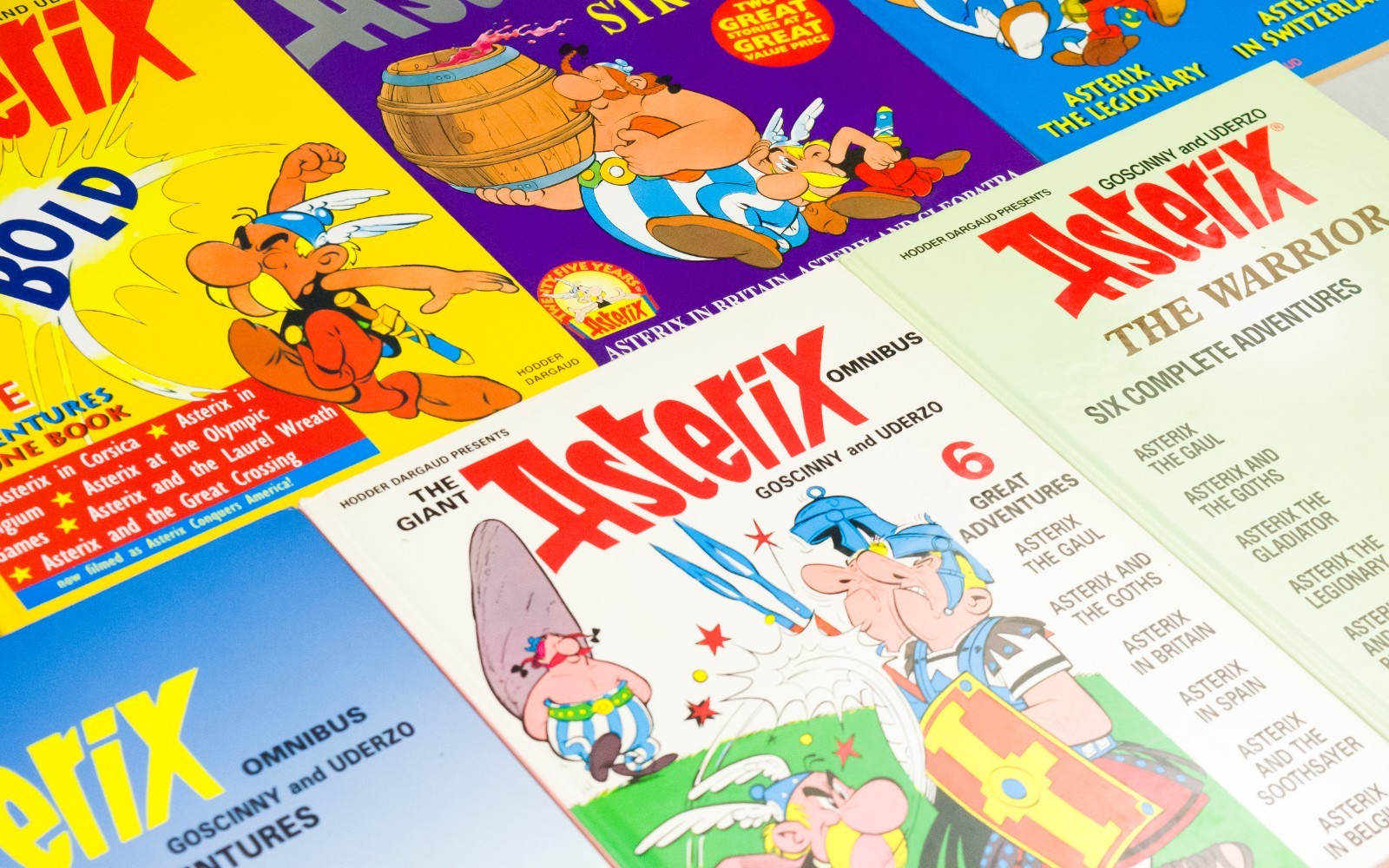 x7 Vintage Asterix Omnibus Books – Dargaud HB 1st Editions BUY INDUVIDUALLY