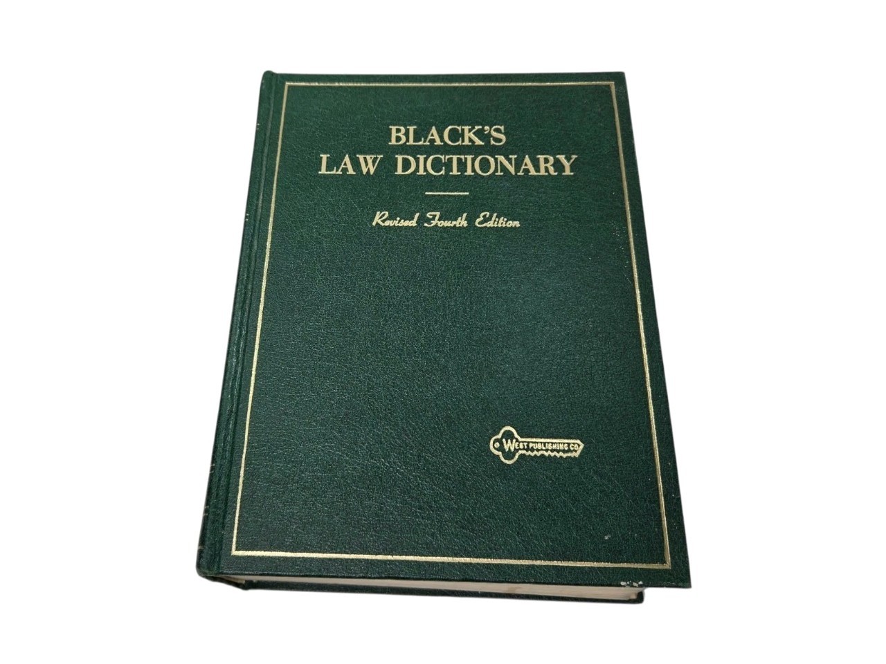 Black’s Law Dictionary Revised Fourth 4th Edition 1968 Hardcover West Publishing