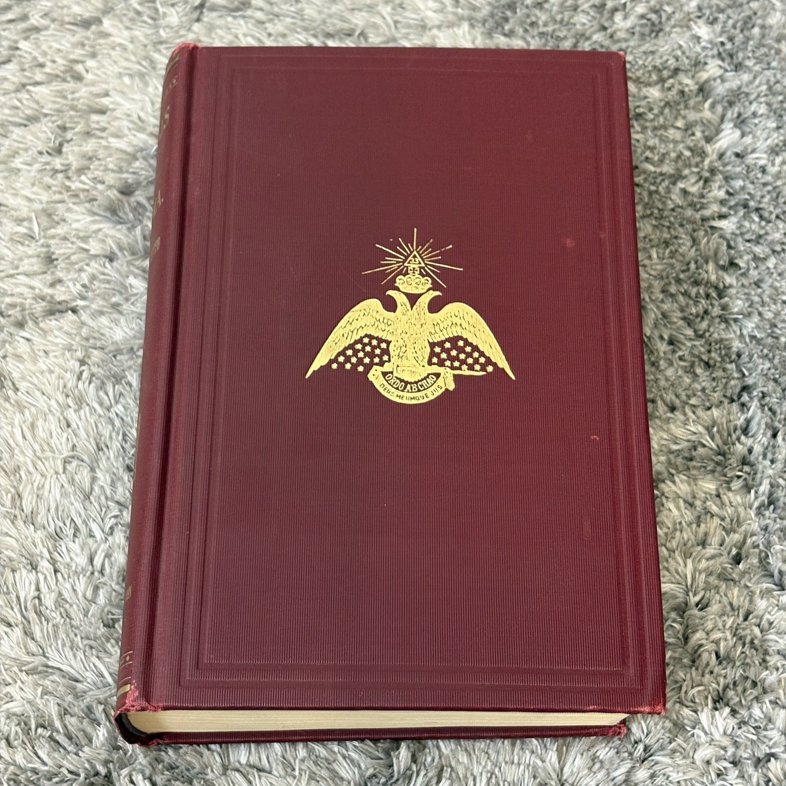 1930 Freemason Book Morals & Dogma Albert Pike Ancient & Accepted Scottish Rite