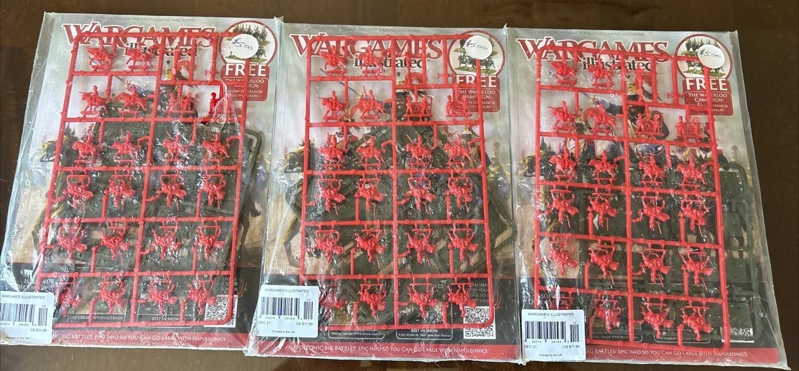 3x: WARGAMES ILLUSTRATED #408:HEAVY CAVALRY soldiers in unopened bag!SHIPS FREE!
