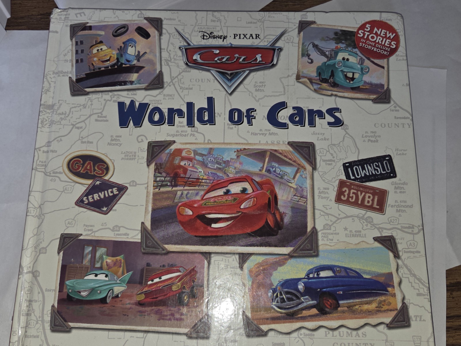 Disney Pixar Cars World Of Cars Book Hardcover Book 2011 5 New Stories