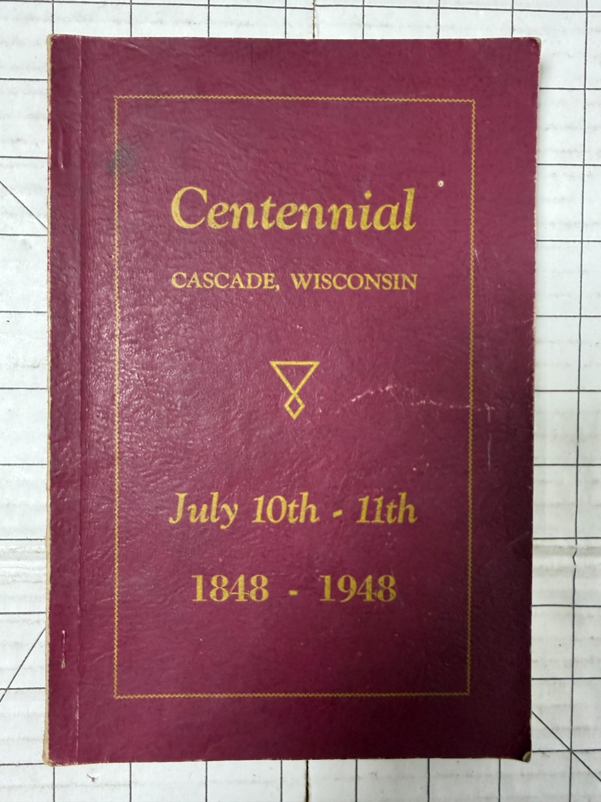 Centennial Cascade, Wisconsin 1848 – 1948 Book Local History PB Ships Fast