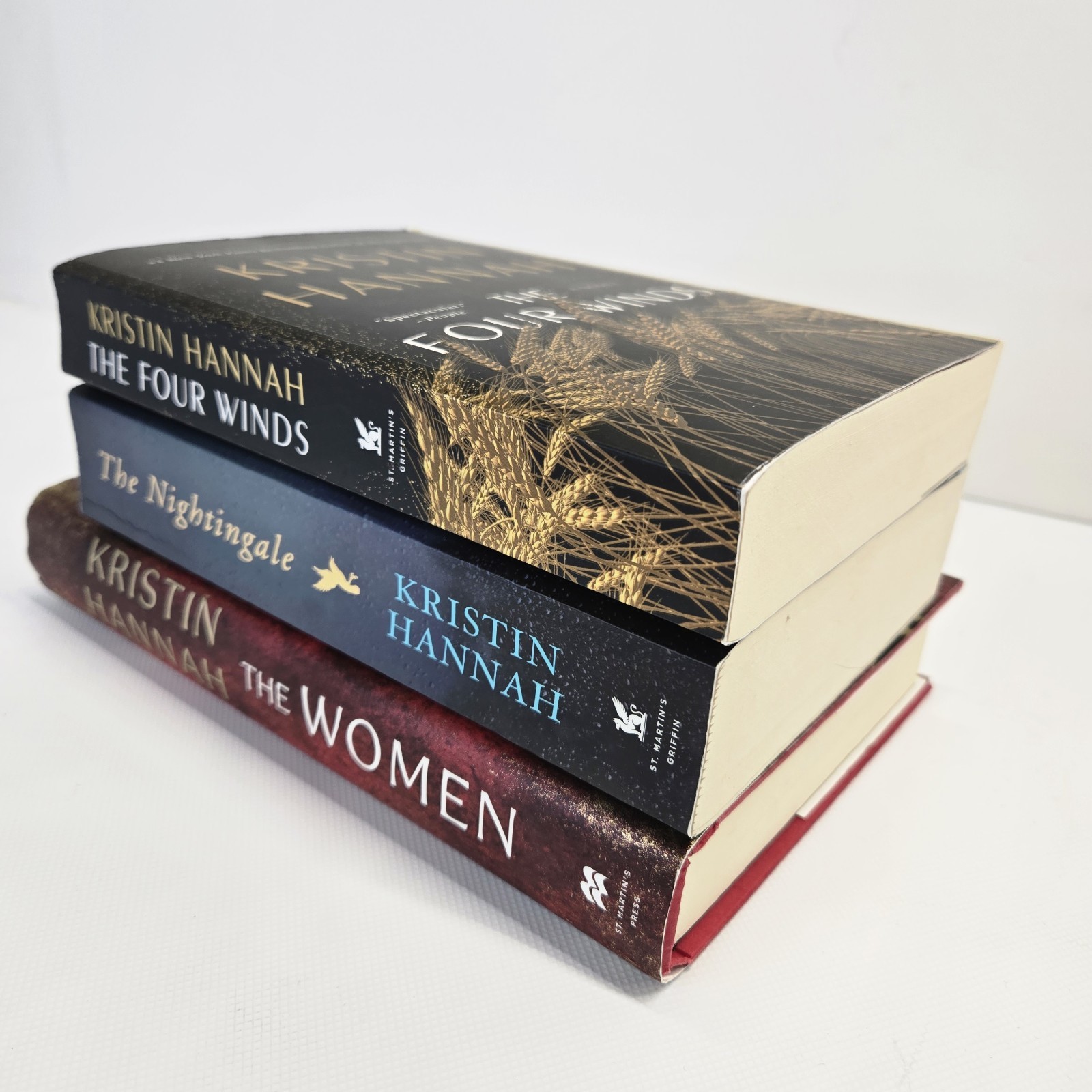 Kristin Hannah – Lot of 3 The Nightingale, The Four Winds, The Women (Hardcover)