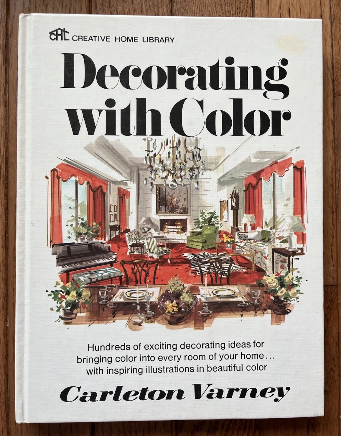 Carleton Varney DECORATING WITH COLOR Home Decor Book 1972 Illustrated Hardcover