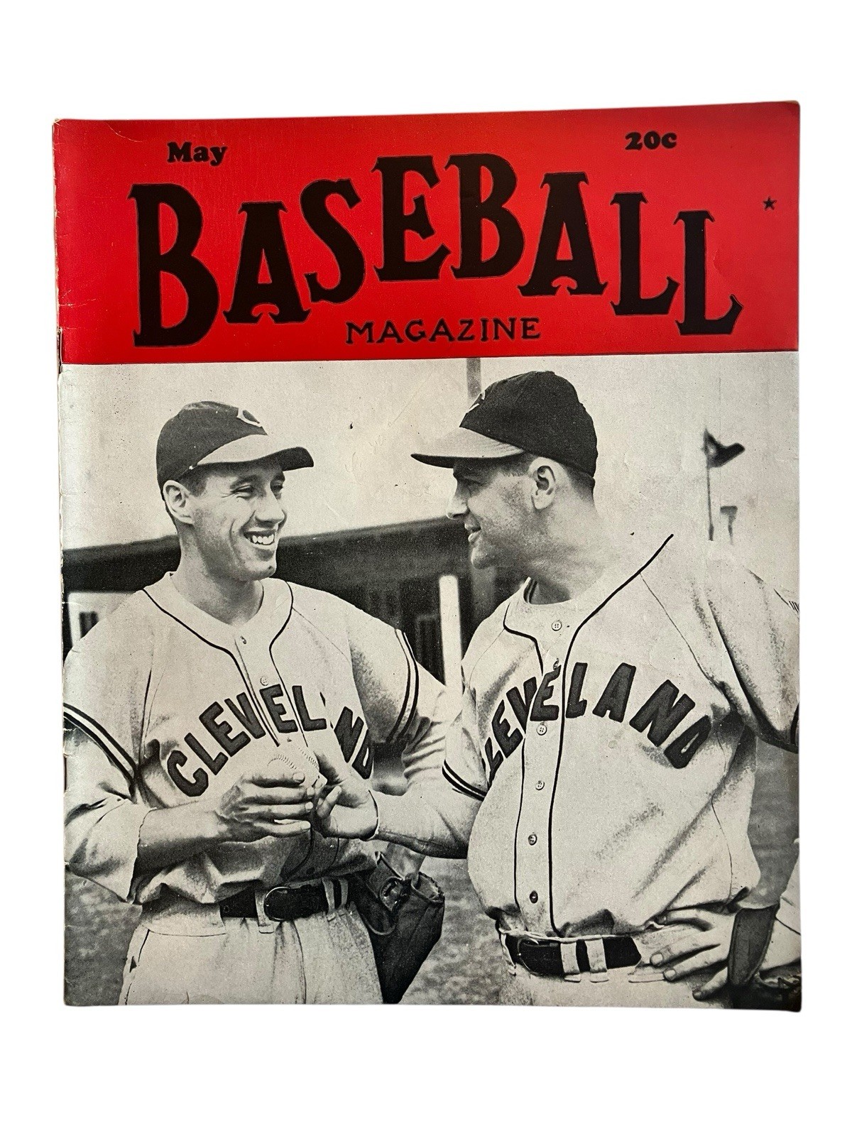 1940s Baseball Magazine May 1946 Bob Feller Lou Boudreau Vt Baseball Gift Idea