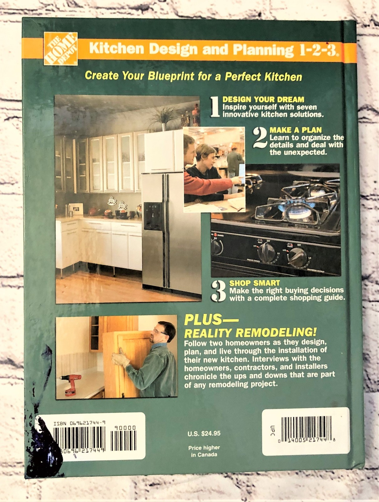 Home Depot Kitchen Design and Planning 1-2-3 Hardcover Book