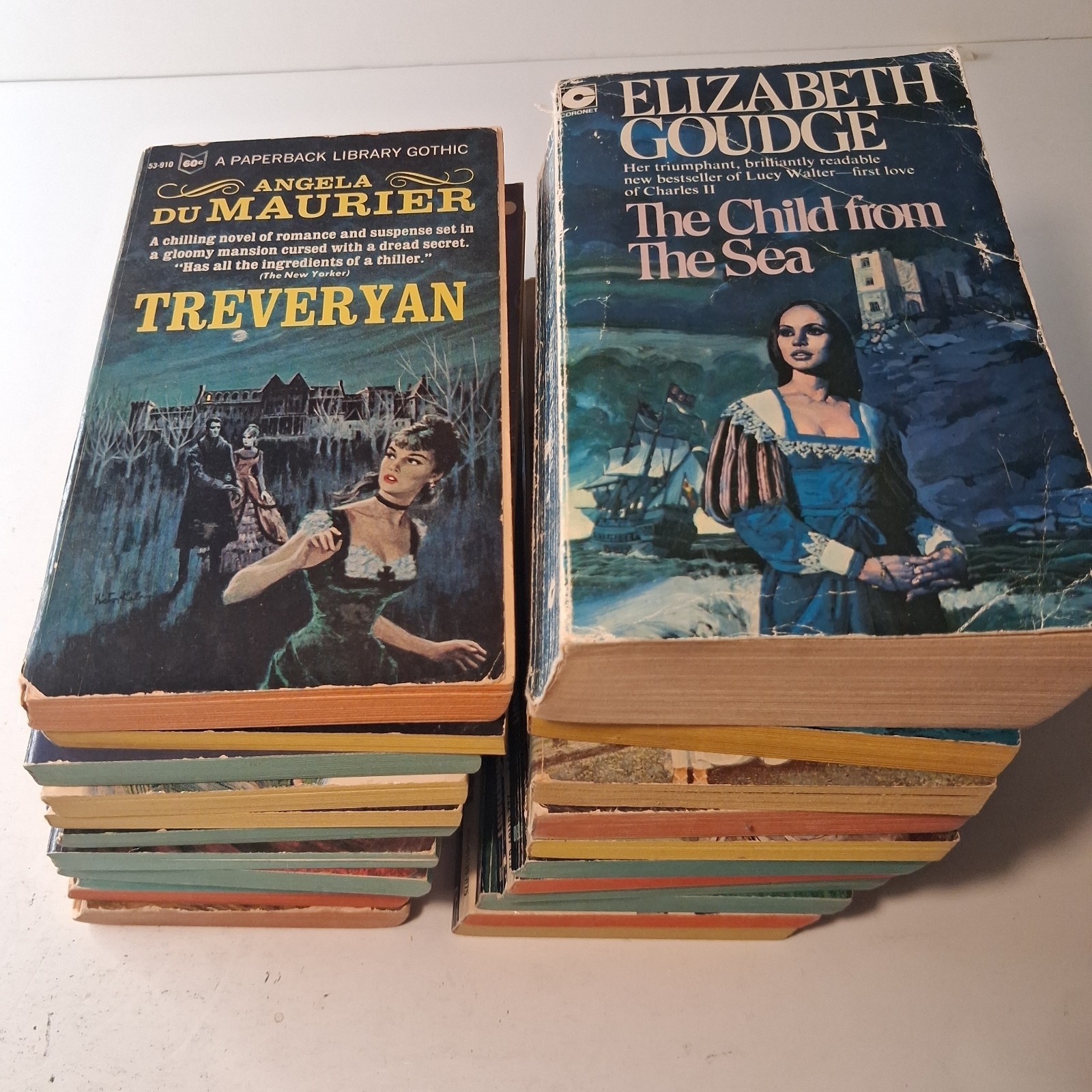 Lot of 23 Vintage Gothic Romance Paperbacks Mary Stewart Whitney Holt 1960s 70s