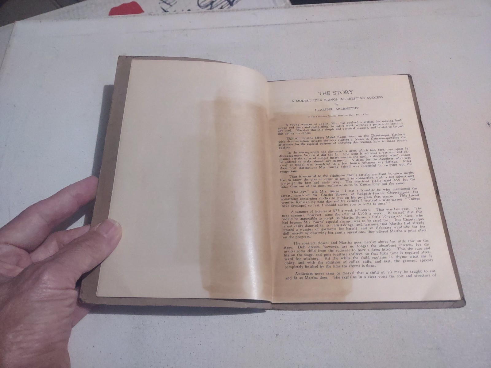 WITHOUT CHART OR PATTERN SIGNED 1927 1ST EDITION SC BOOK BY MABEL HOBSON BURNS