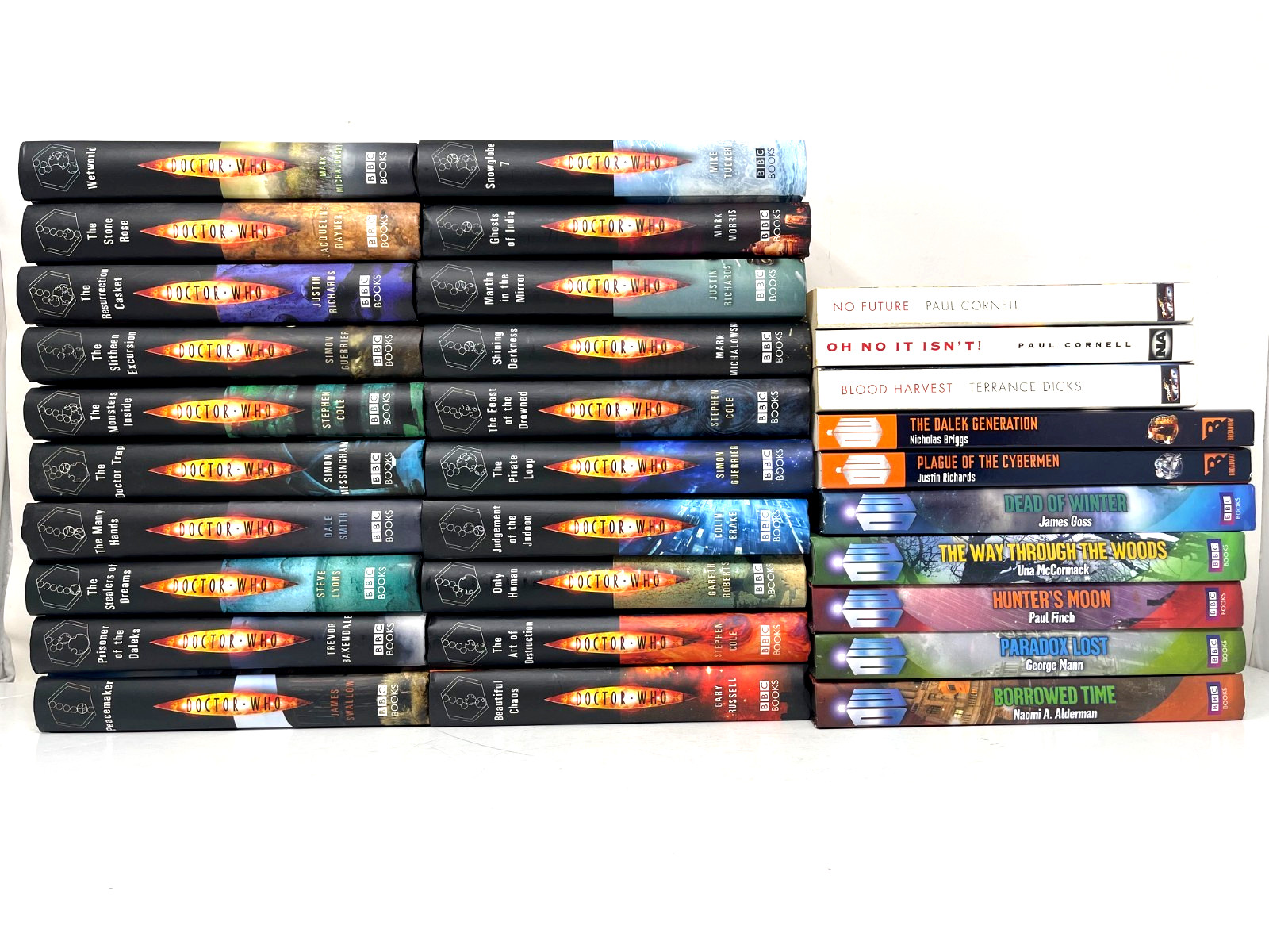 BBC Books Doctor Who Lot of 30 HC/PB Books Various Title New Adventures
